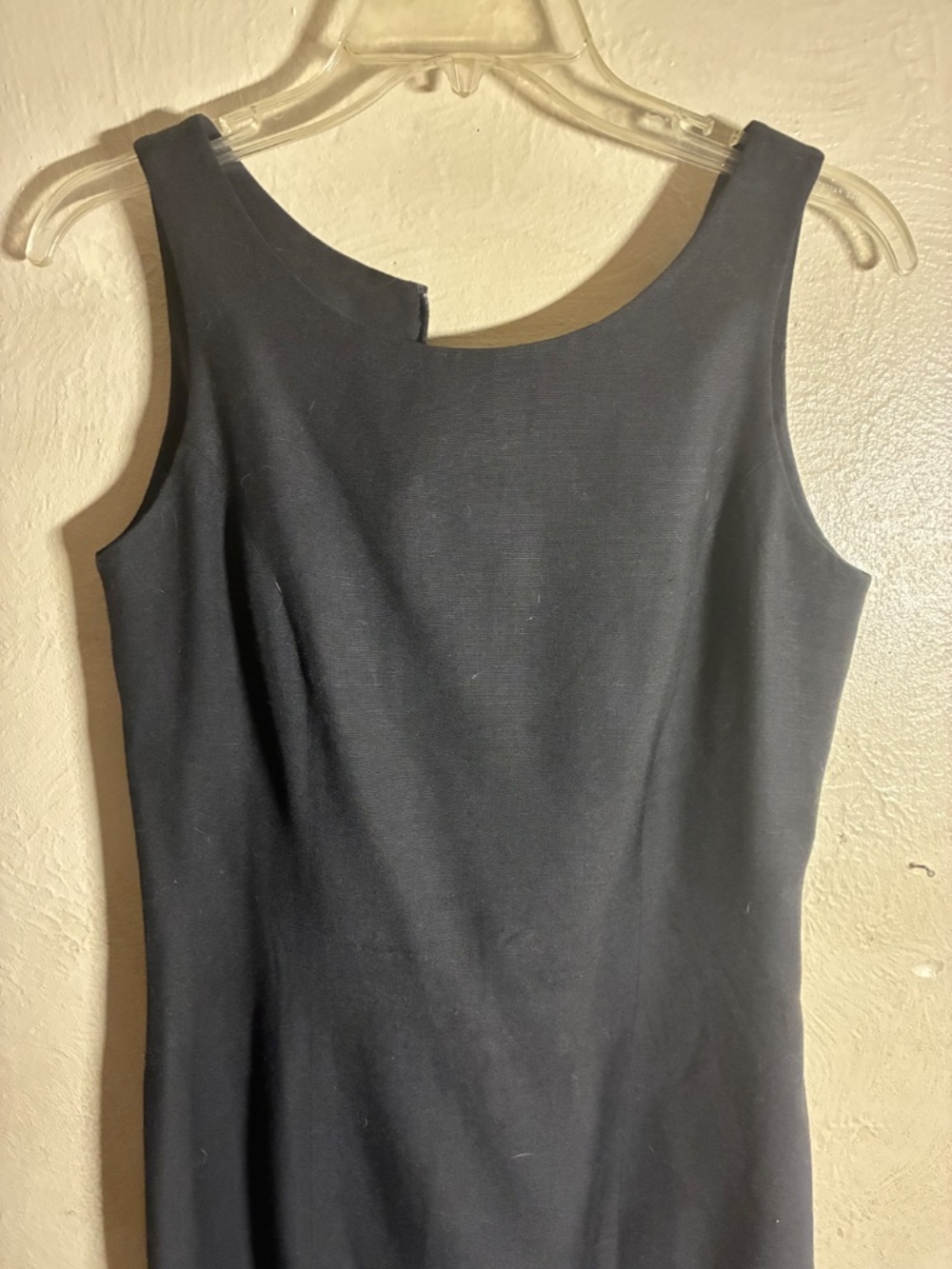 Vtg,Nordstrom point of view, Sheath Dress Black,size 6,rayon linen - Picture 3 of 9